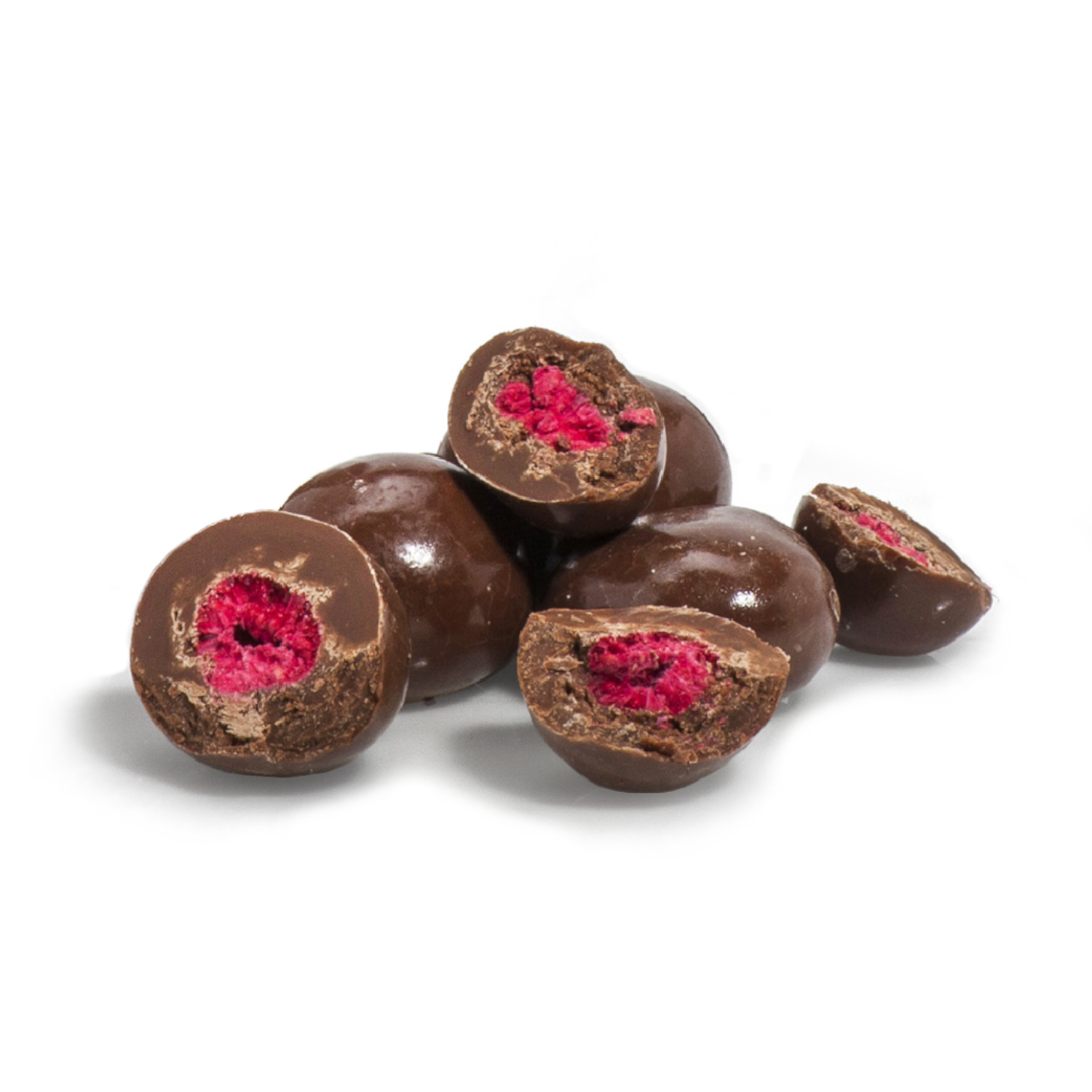 Himbeeren in Vollmilchschokolade