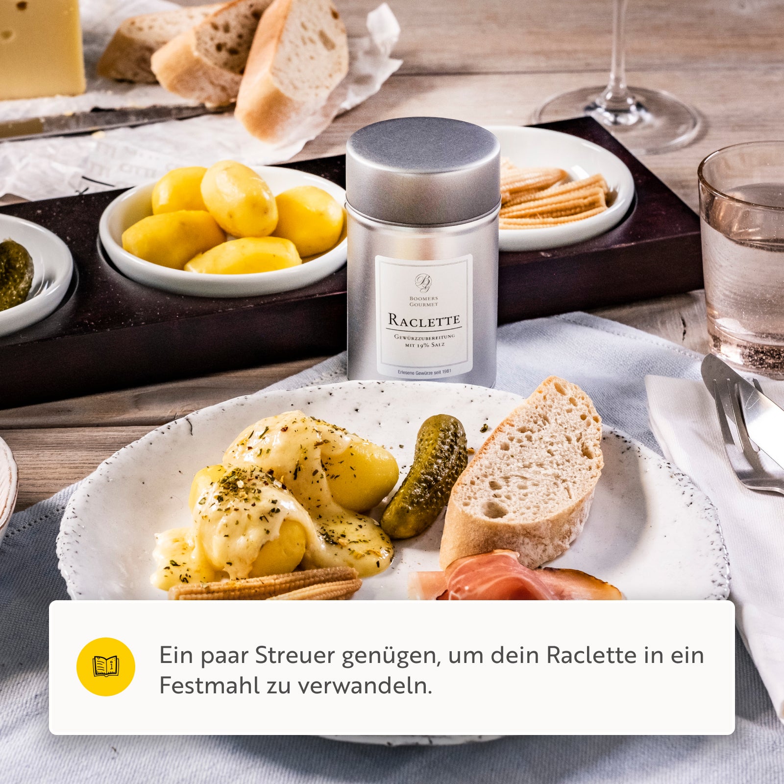 Raclette Kräuterzauber Gewürzzubereitung