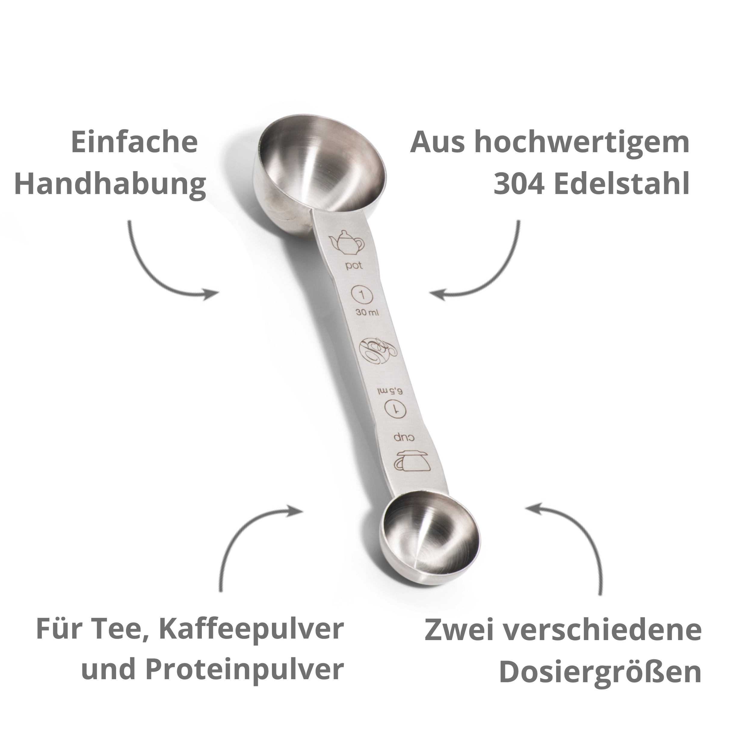 #Stil_3x Tee + 2x Teesieb + 1x Portionierlöffel