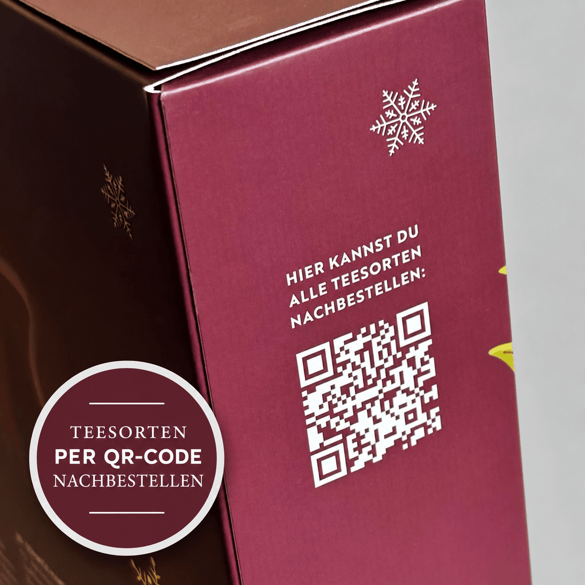 Tee Adventskalender QR-Code für Nachbestellung