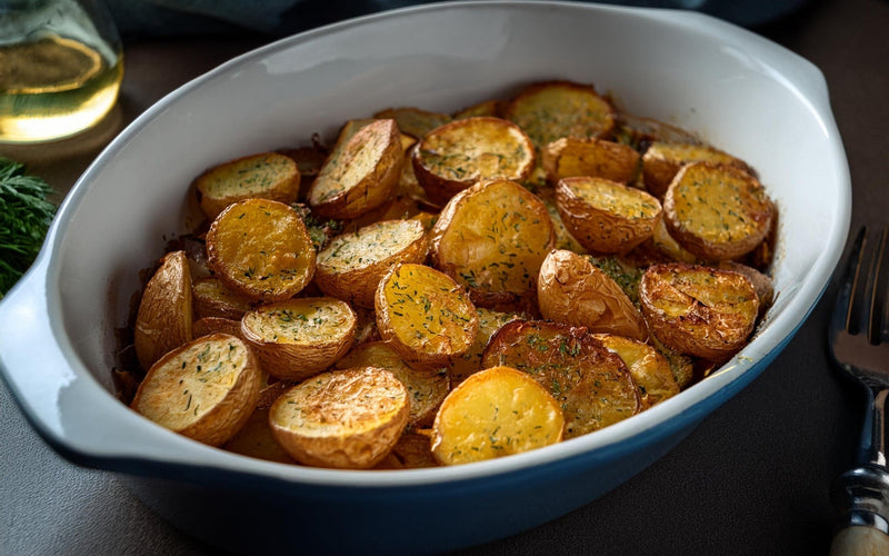 Knusprige Kartoffeln mit Zitronensalz