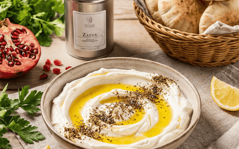Labneh mit Zatar – Orientalischer Frischkäse-Dip