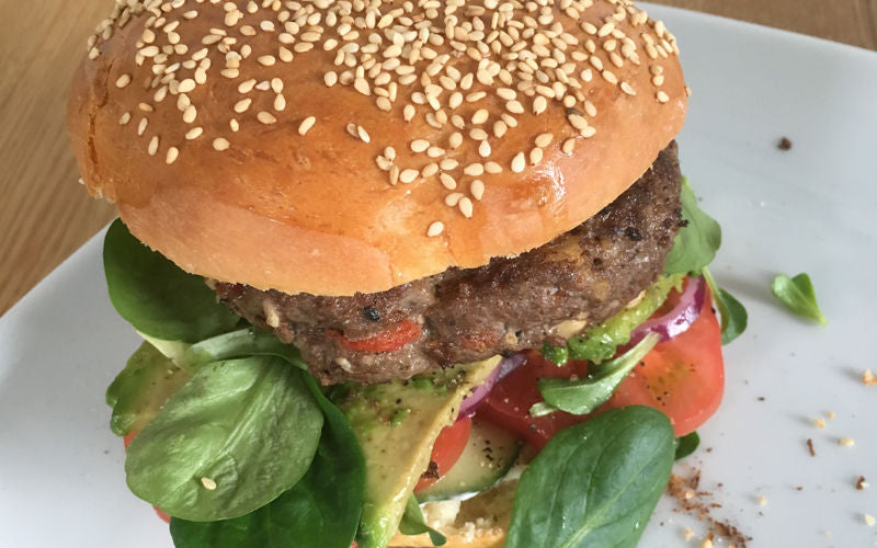 Burger mit Baharat-Patties
