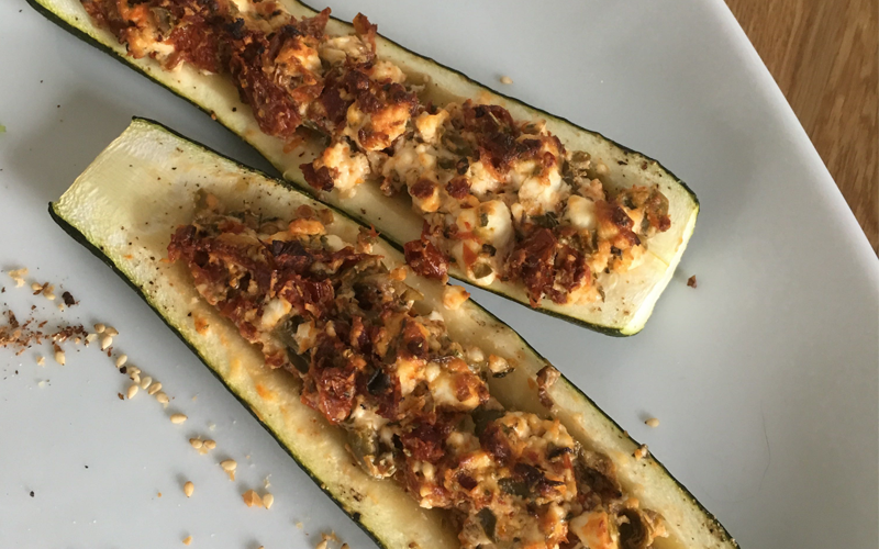 Pikante Zucchini mit Kräuterpfeffer