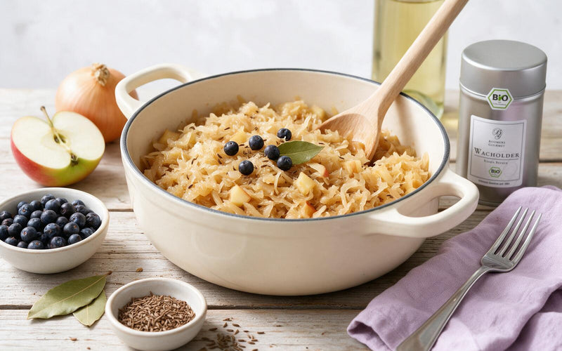 Sauerkraut: klassisch gekocht mit Wacholder, Lorbeer und Kümmel