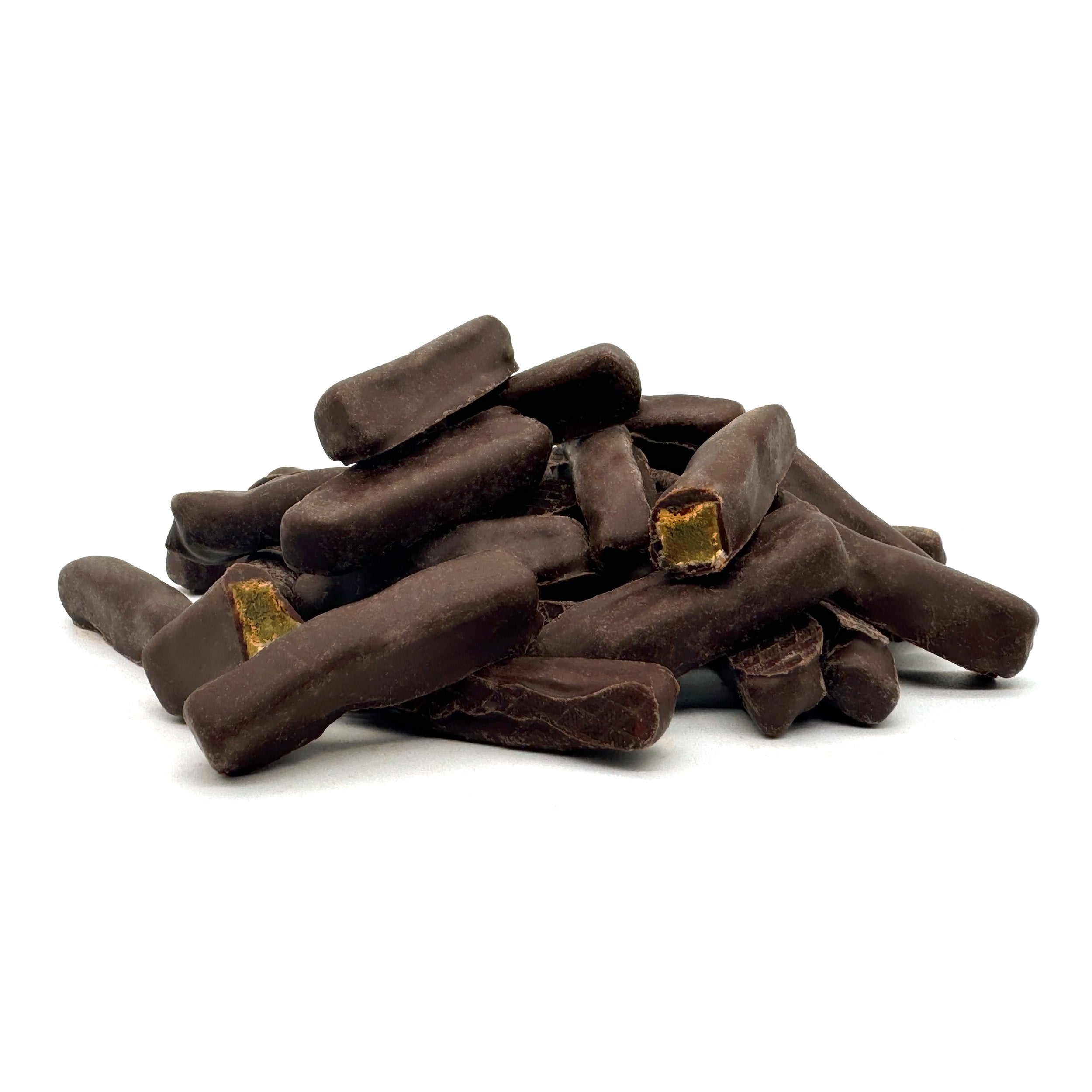 Ingwerstäbchen mit Zartbitterschokolade