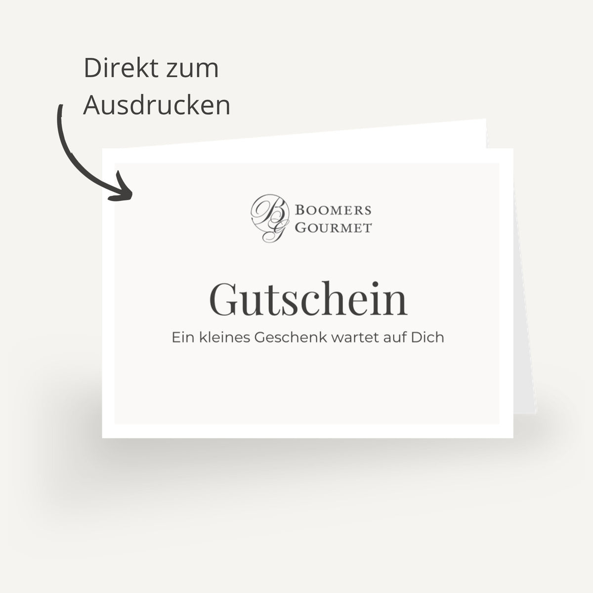 Boomers Gourmet Gutschein direkt zum Ausdrucken