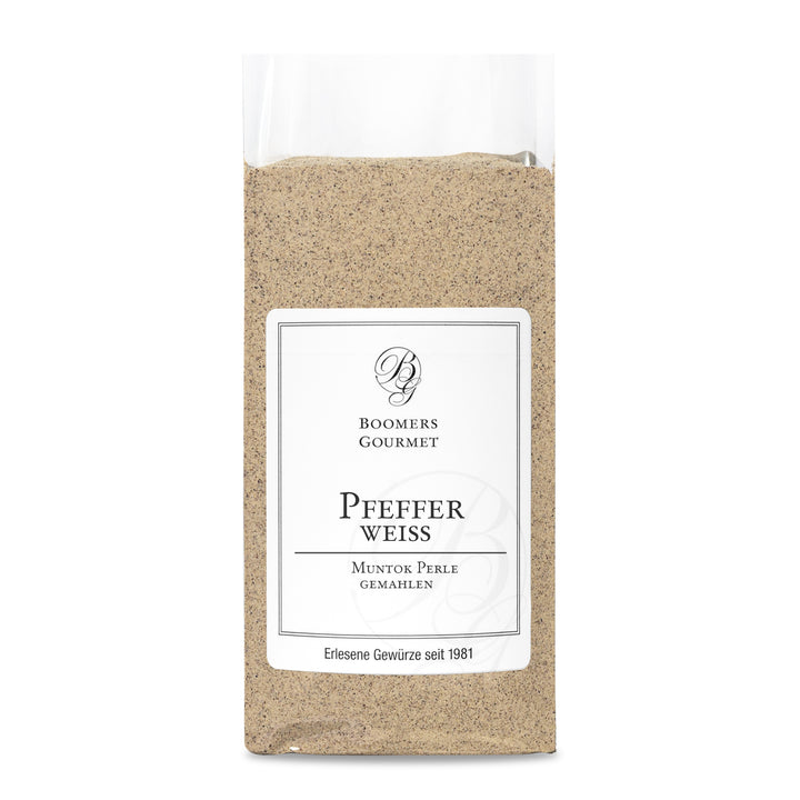 Pfeffer weiß, gemahlen, Muntok Perle